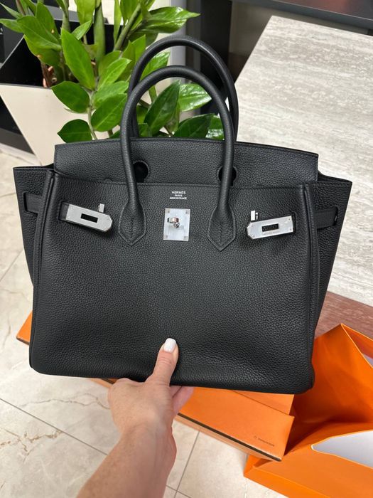 Сумка Hermes Birkin 30см Биркин сумочка шкіряна повний комплект бутика напів ручна робота ідеальне виконання
