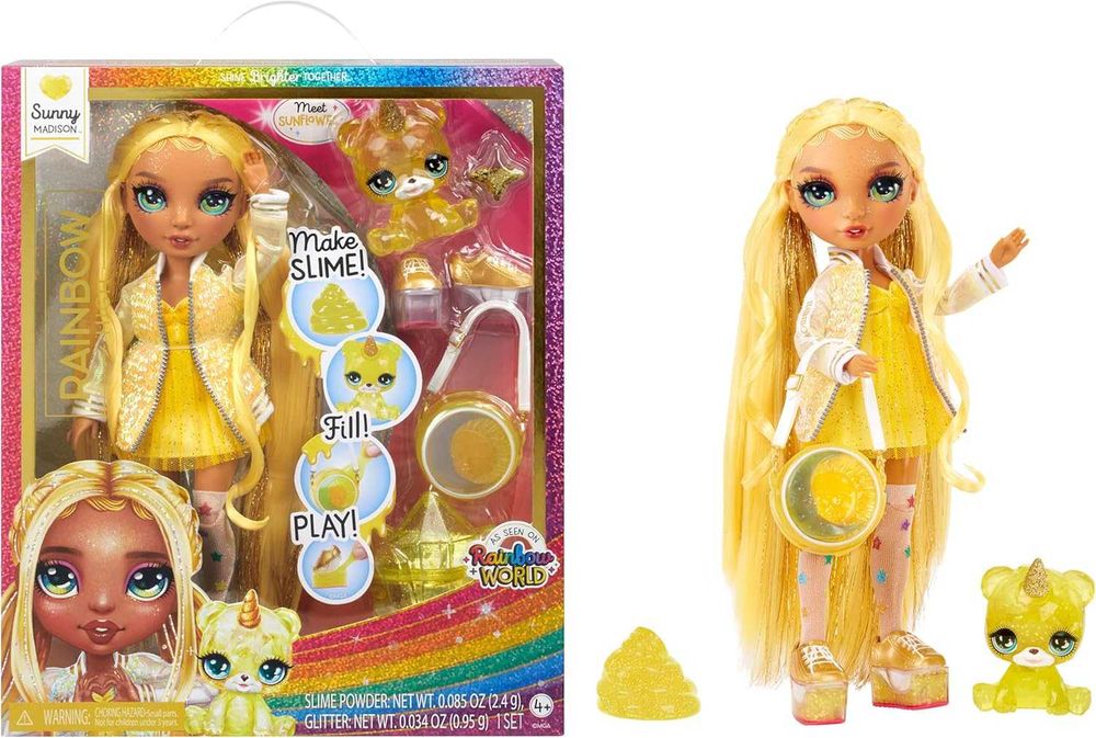 Rainbow High Jade, Sunny, Skyler, Violet, Ruby, Amaya Slime Kit & Pet
