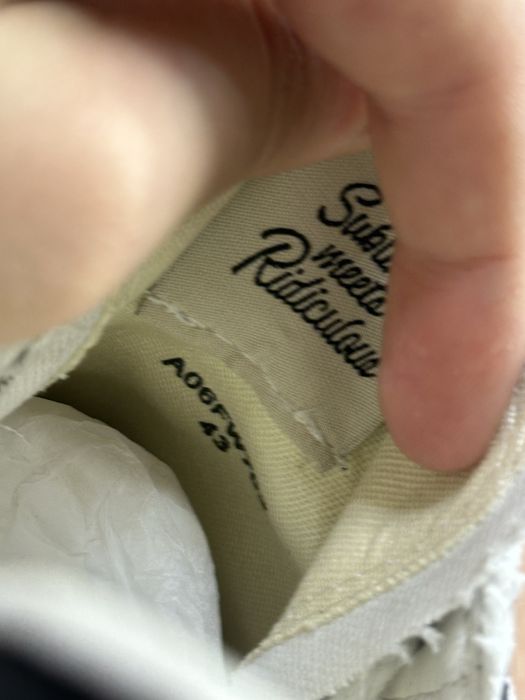 MMY Maison Mihara Yasuhiro BLAKEY 43 27 черные белые custom opium 42,5