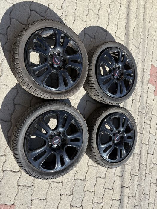 4 jantes 17’’ MINI JCW com pneus 185/50R17 Dunlop