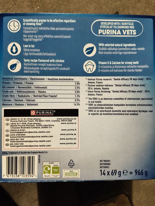 Dentalife Medium 12-25 kg przysmaki na zęby dla psa 42 sztuki