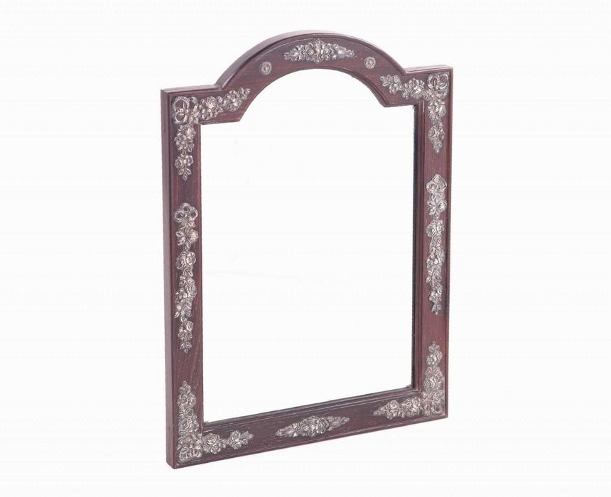 Espelho de Mesa Oval em Prata