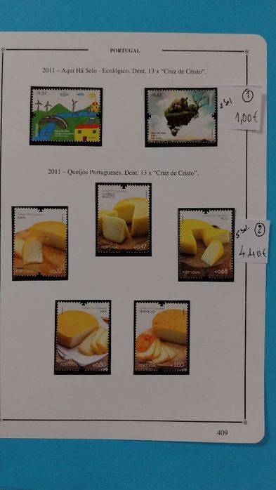 New Portuguese Stamps with Gum – 2011 – Ref. 1 – 26/11