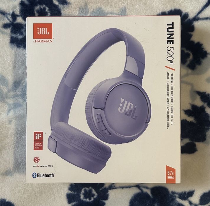 Навушники JBL TUNE520BT PUREU Пурпурний
