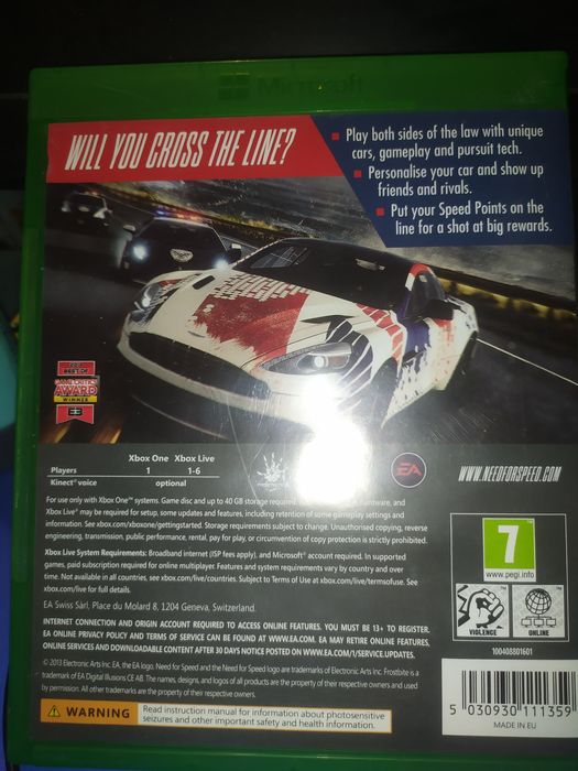 Игра Need for Speed reevals, xbox, топовые гонки от nfs
