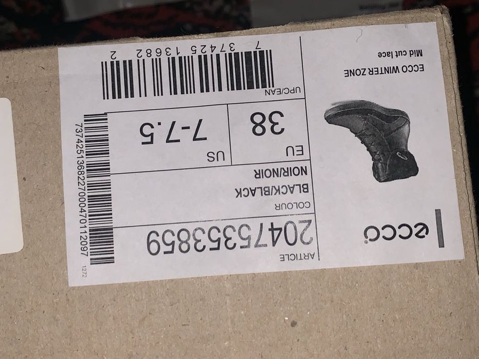 Черевики Ecco жіночі 38 р.