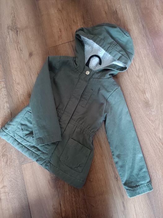 Taliowany płaszczyk 86 tahari TK Maxx khaki