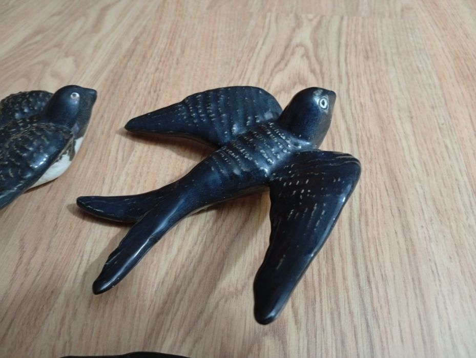 Conjunto 6 Andorinhas Cerâmicas