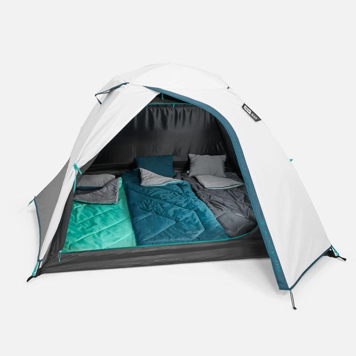 Tenda de campismo 3 pessoas, MH100 Fresh & Black
