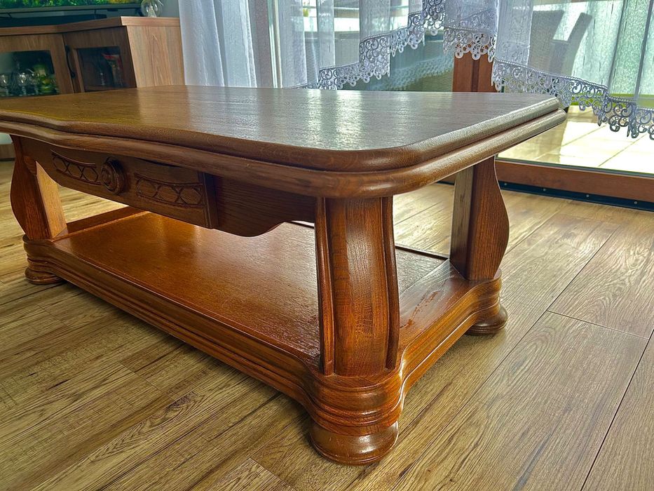 Ława dębowa 120x65 H42