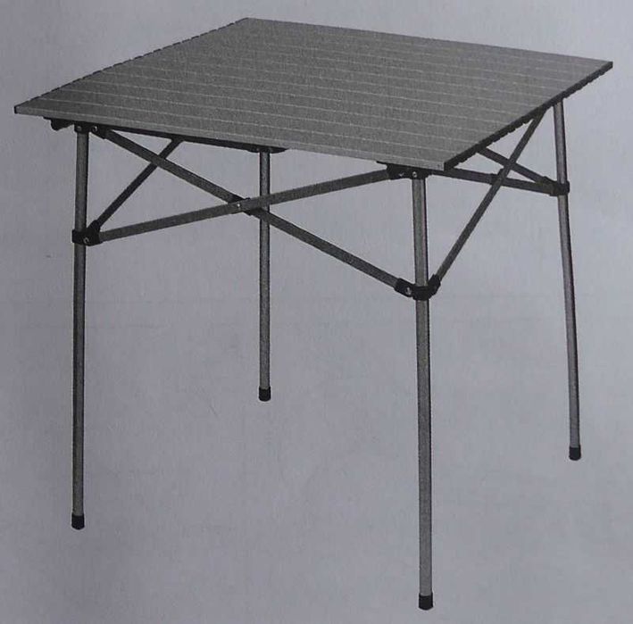 Stolik kempingowy turystyczny aluminiowy 70x70x70cm składany