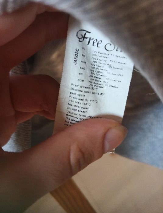 Bluza szara z kolorowym nadrukiem