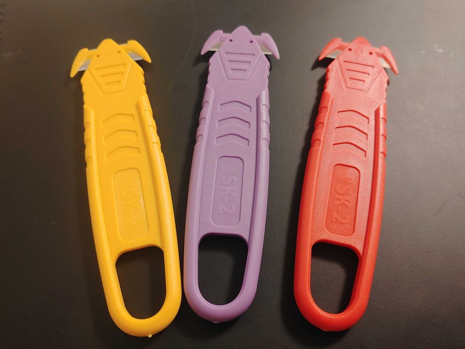 Safety Box Cutter Opener Knife - Retractable Blade, Ergonomic Handle