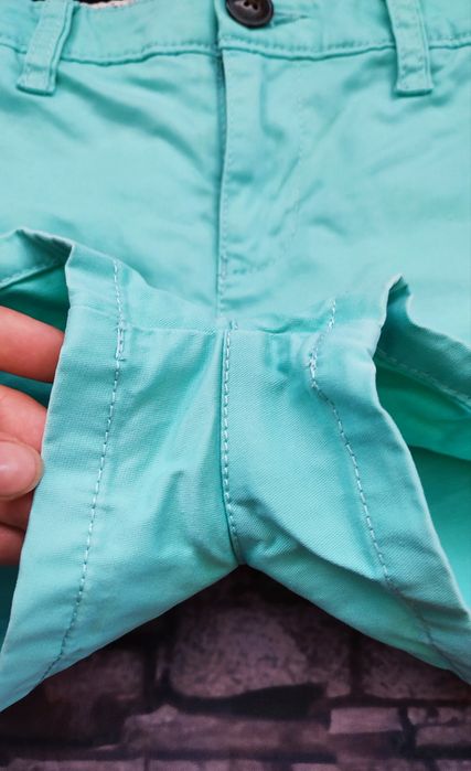 Superdry Turkusowe miętowe spodenki szorty r. XS/S