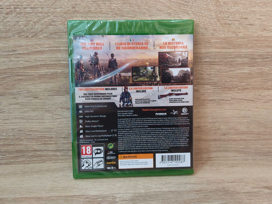 Gra Xbox One Tom Clancys The Division 2 Limited Edition - stan fabryczny