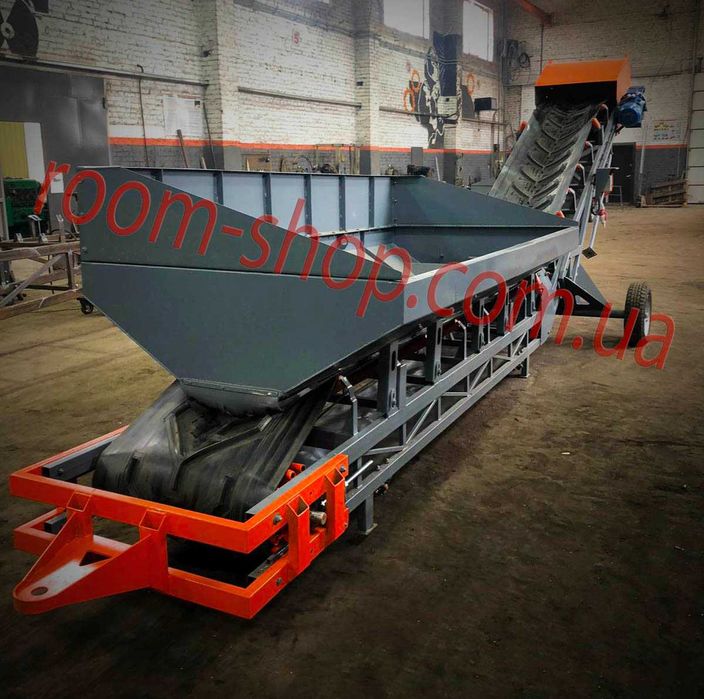 Бункеры-перегрузчики зерна, конвейера ленточные, транспортеры, конвеєр