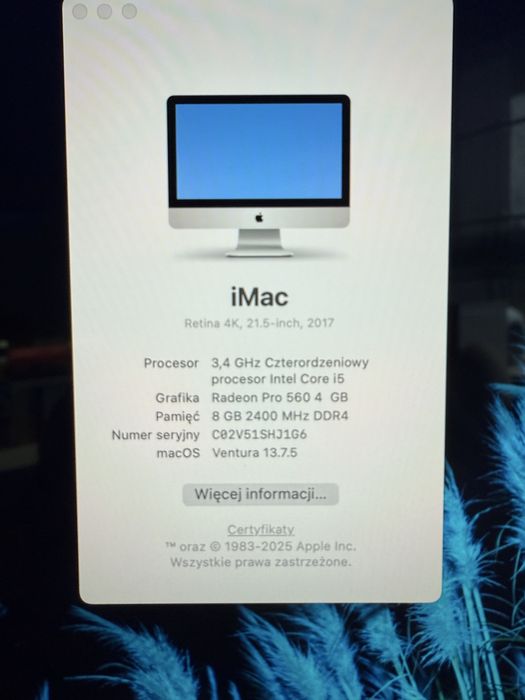 iMac Retina 4K 21.5-inch, 2017