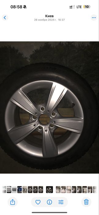 Диски BMW , 376 стиль. 5-120 r 16, з резиною