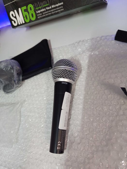 Microfone SM58 dinâmico Novo