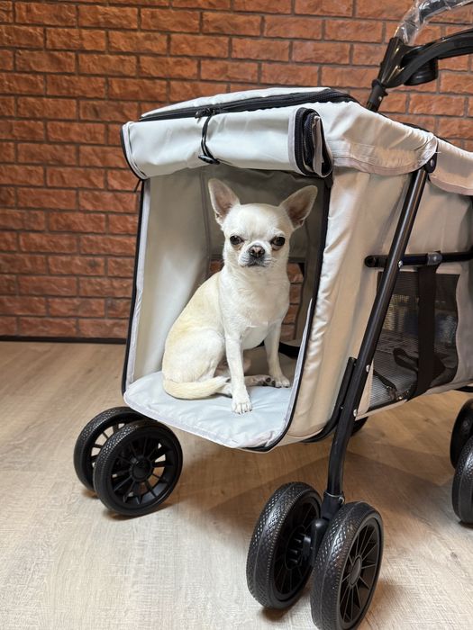 Візочок для виставки, зооколяска, зі столиком, коляска для собак, кота