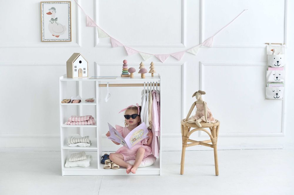 Гардероб дитячий Монтессорі Детский гардероб Шкаф детский Монтессори