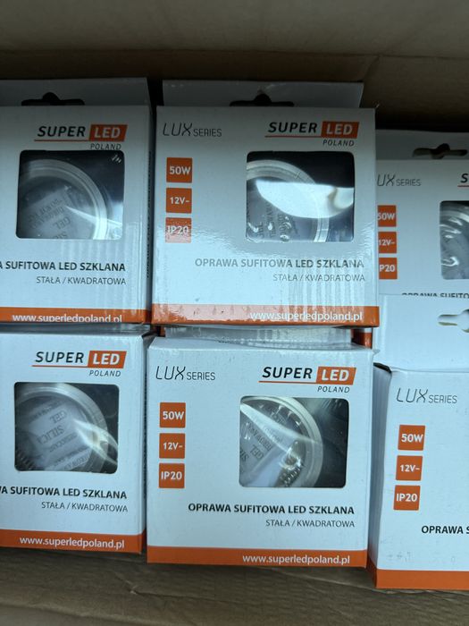 Oprawa sufitowa led czarne szlko 80 sztuk