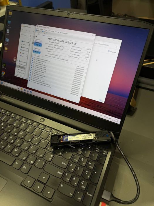 ssd  m2 nvme 512гб. диск на ноутбук ( компьютер)