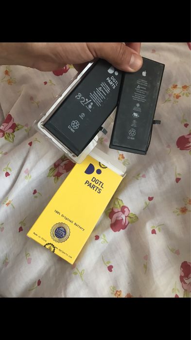 Батарейка до айфона 7+, 2шт, 82-85% заряду.