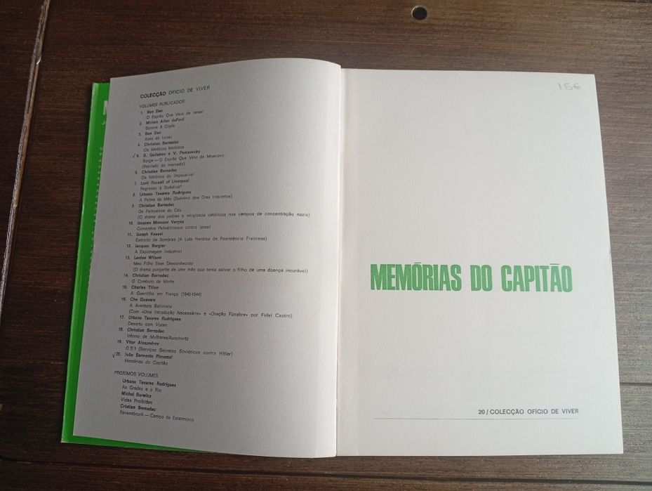 livro "Memórias do Capitão"