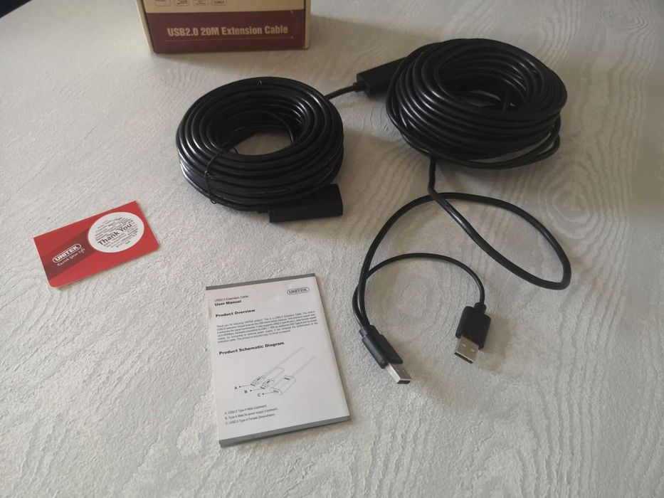 Kabel USB 20metrów