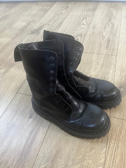 Glany Heavy Duty skórzane czarne roz. 40 – nowe