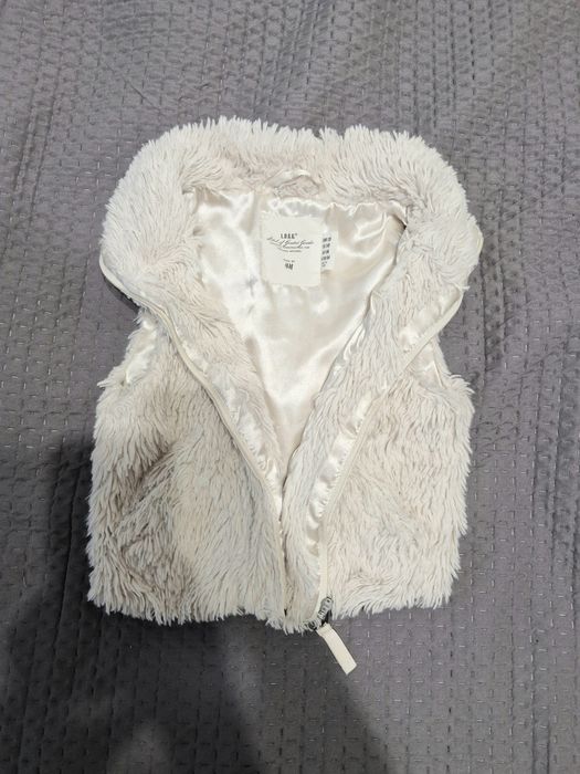 Мєхова хутрова плюшева жилетка h&m 128