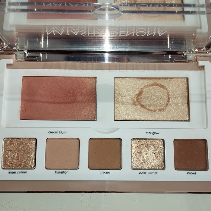 Natasha Denona paleta do twarzy glam  eye cheeck essential light