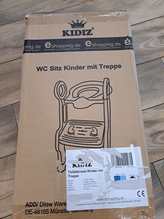 Dziecięca deska sedesowa trener toaletowy ze schodami i uchwytami 13