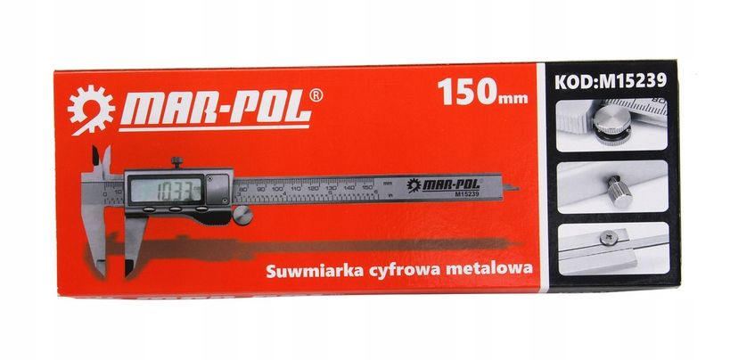 Suwmiarka Elektroniczna Metalowa 150Mm Walizka