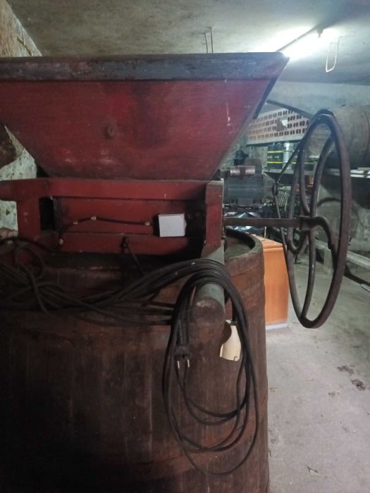 Espremedor esmagador de uvas elétrico 2cv