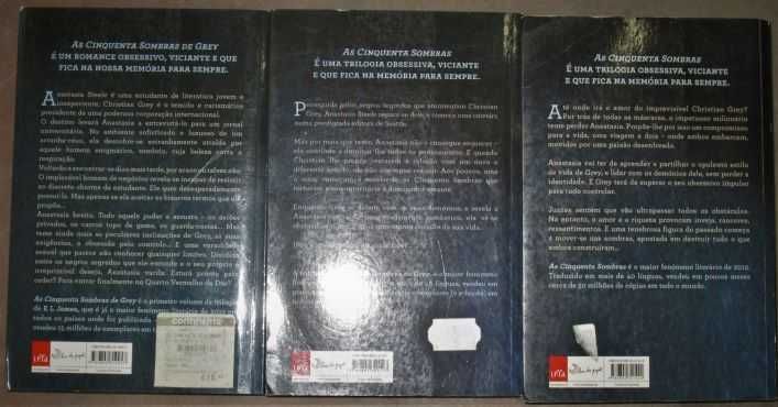 Trilogia as Sombras de Grey, como nova