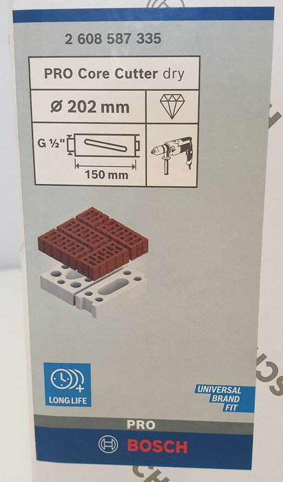 Koronka diamentowa do pracy na sucho Bosch Expert fi 202 głęb. 150 mm