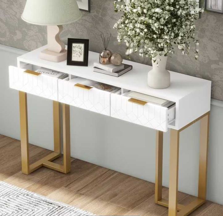 Consola c/ 3 gavetas 120 cm