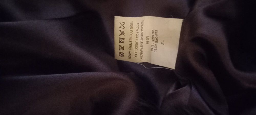 Przepiękne futro z kozy  kaszmirskiej  XL