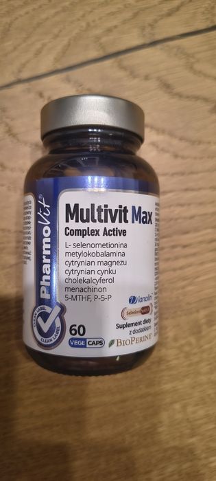 Pharmovit Multivit Max Complex Active 60 kapsułek vege – witaminy minerały
