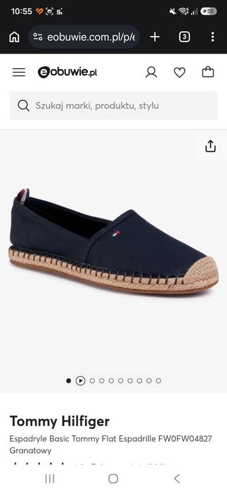Espadryle Tommy Hilfilger