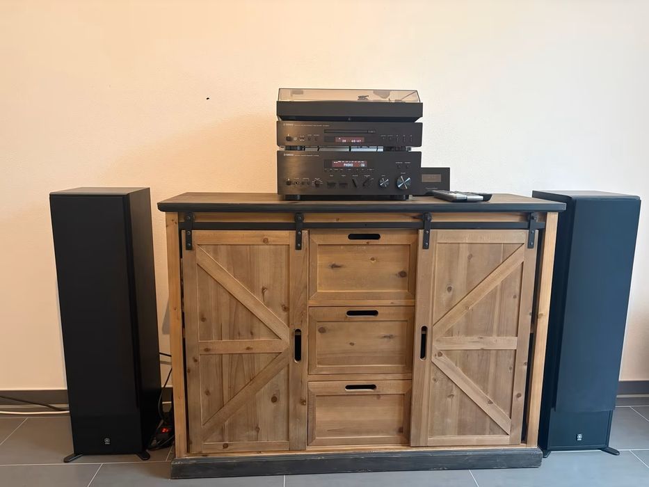 Zestaw Yamaha z Denon  Gramofon.