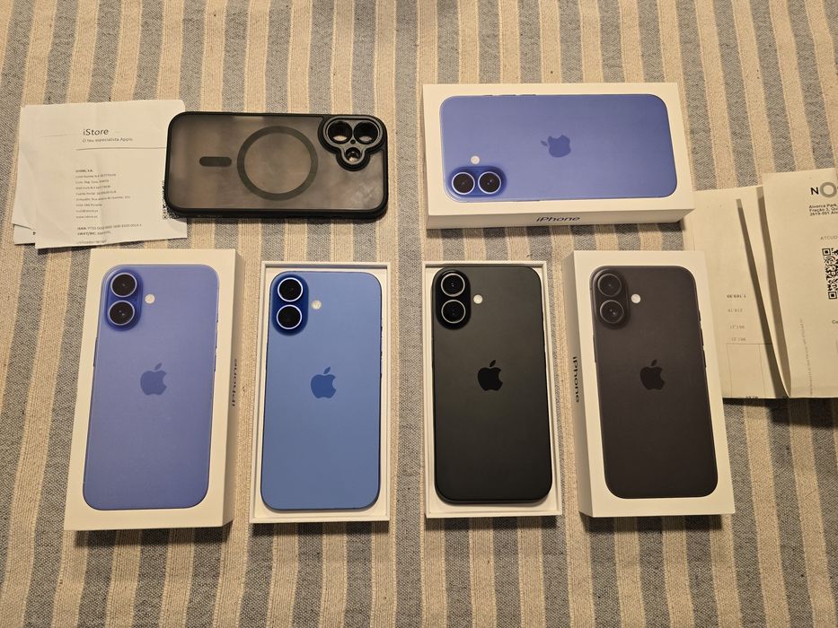 iPhone 16 Plus 256GB, 128GB e 16e c/NOVO. Troca/retoma.Fatura,garantia