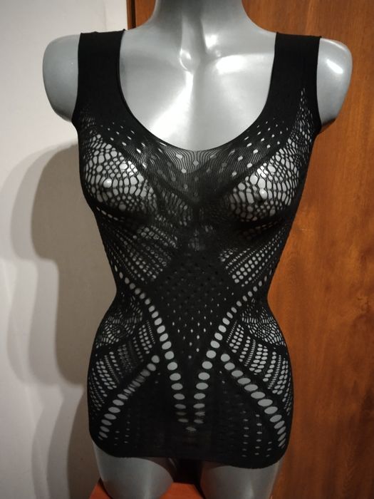 S M Seksowna sukienka body kostium kombinezon strój seksowna bielizna