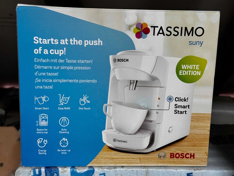 Кавомашина капсульна BOSCH TAS3104 TASSIMO SUNY White Edition