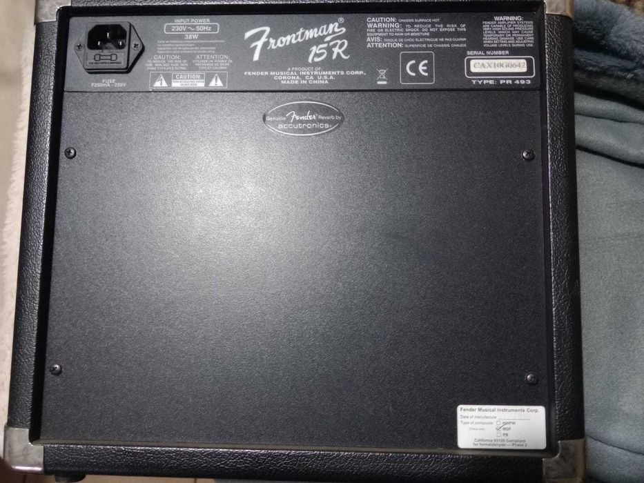 wzmacniacz gitarowy fender frontman 15 r