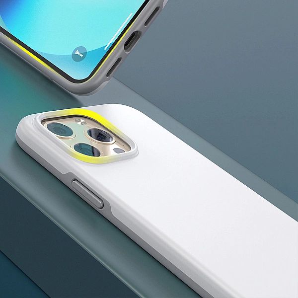 Choetech MFM Anti-drop case etui Made For MagSafe do iPhone 13 Pro bia