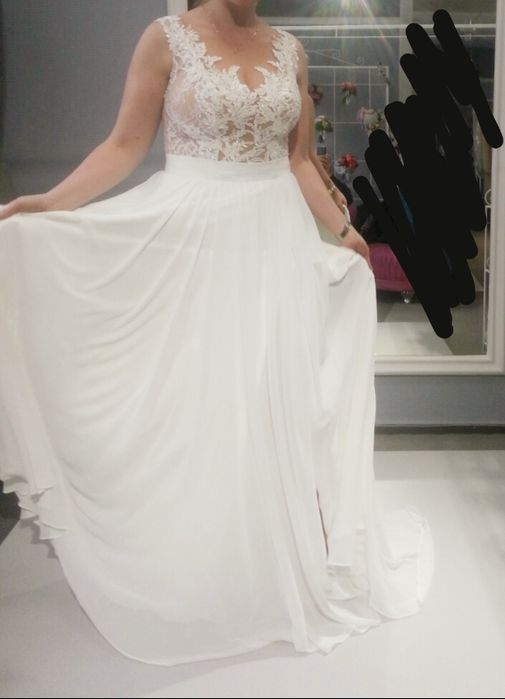 Muślinowa Suknia Ślubna