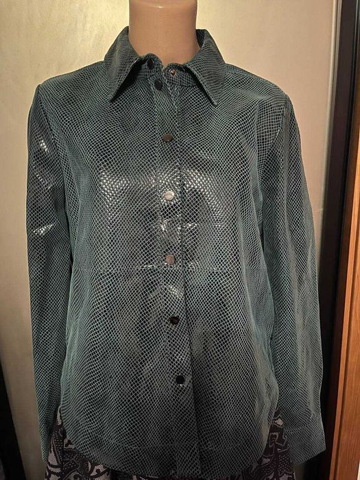 Замшева рубашка/куртка SCOTCH&SODA Maison Scotch 38р. Зеленого кольору